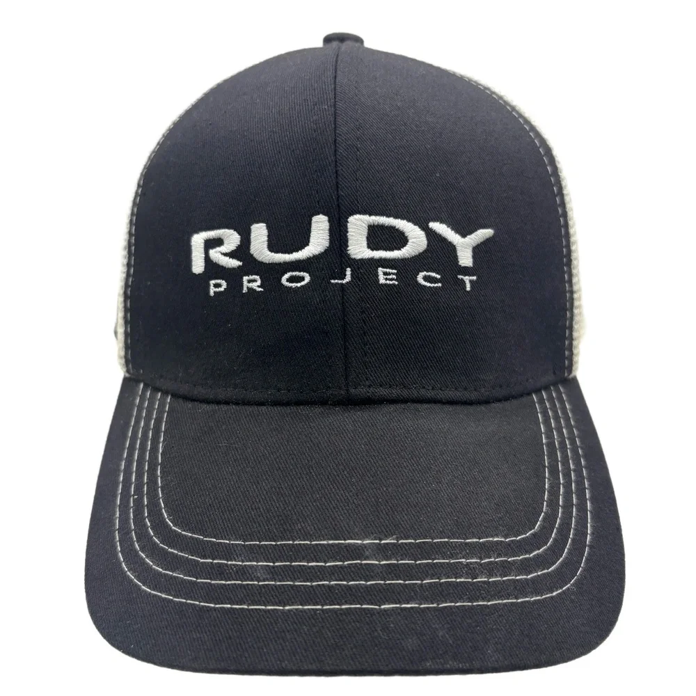 Rudy Project #1 Kona Trucker Hat Black White Mesh Snapback Cap